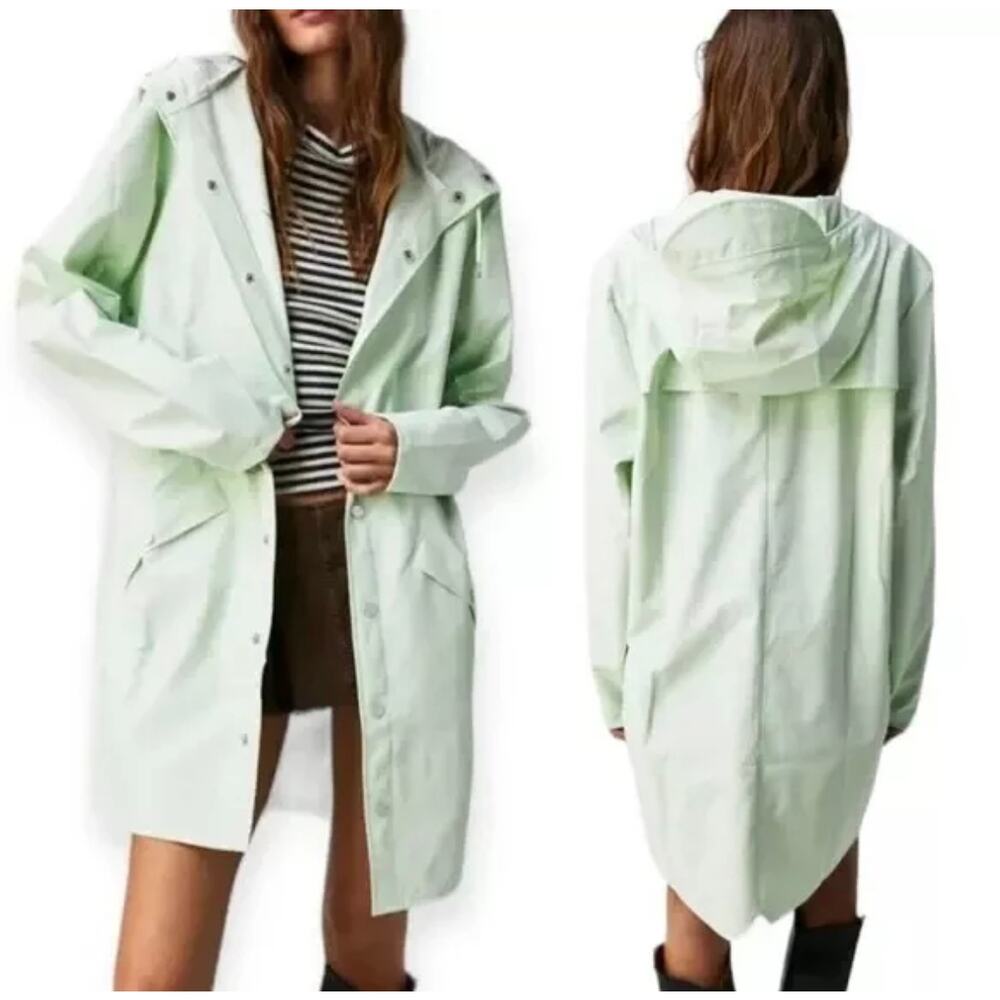Rains Light Green Women's Jacket